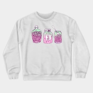 Drink Me, Eat Me, Love Potion (Alice in Wonderland) Crewneck Sweatshirt